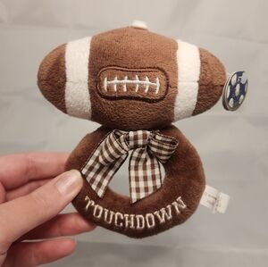 5” Brand New Bearington Baby Football Baby Rattle Ring